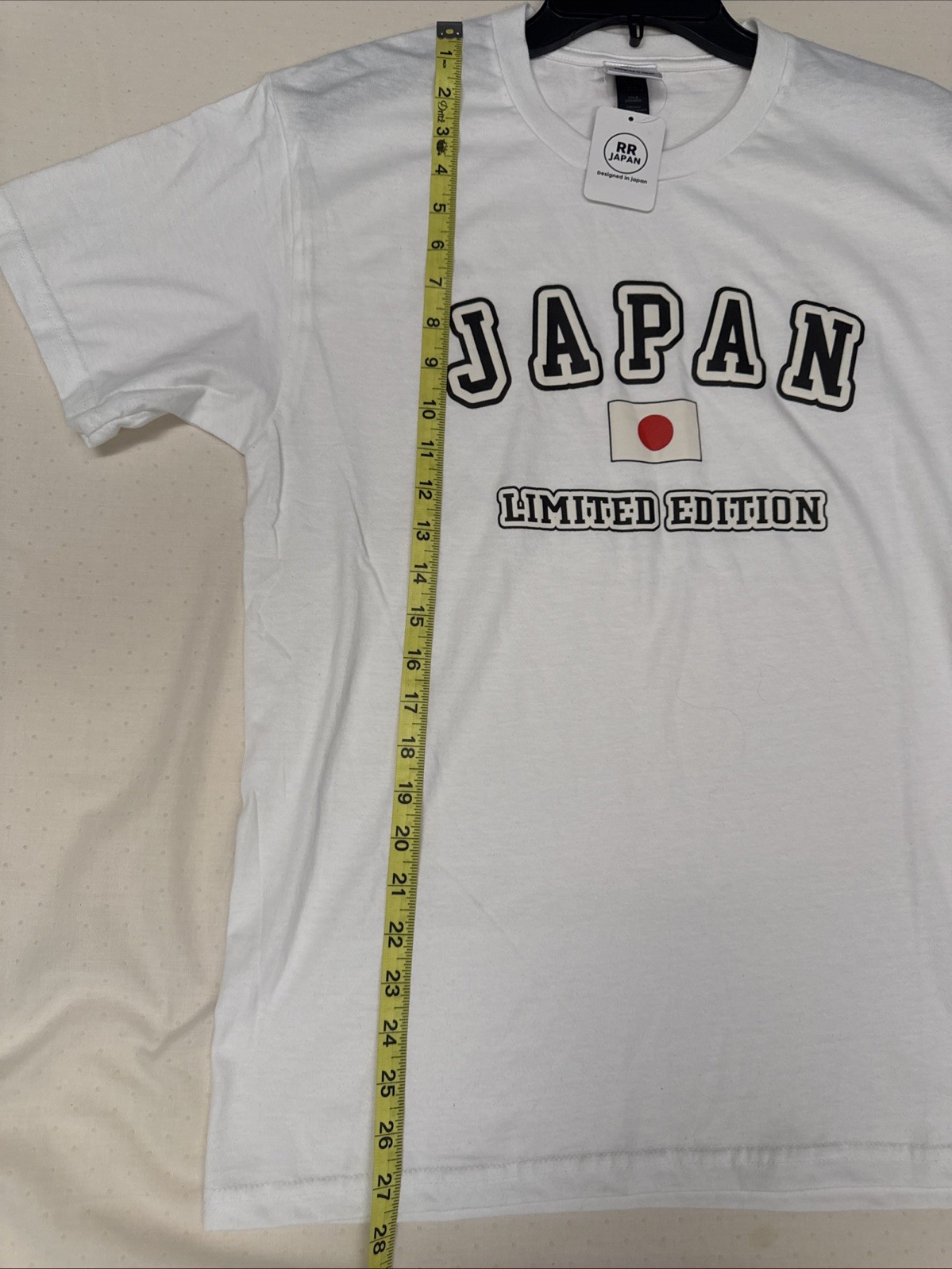 RR Japan "Japan: Limited Edition" 3D Textured White Graphic Men's Tee Shirt (M) gallery