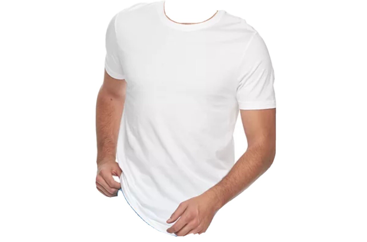 IZOD men’s 3 pack white crew cotton T shirts package