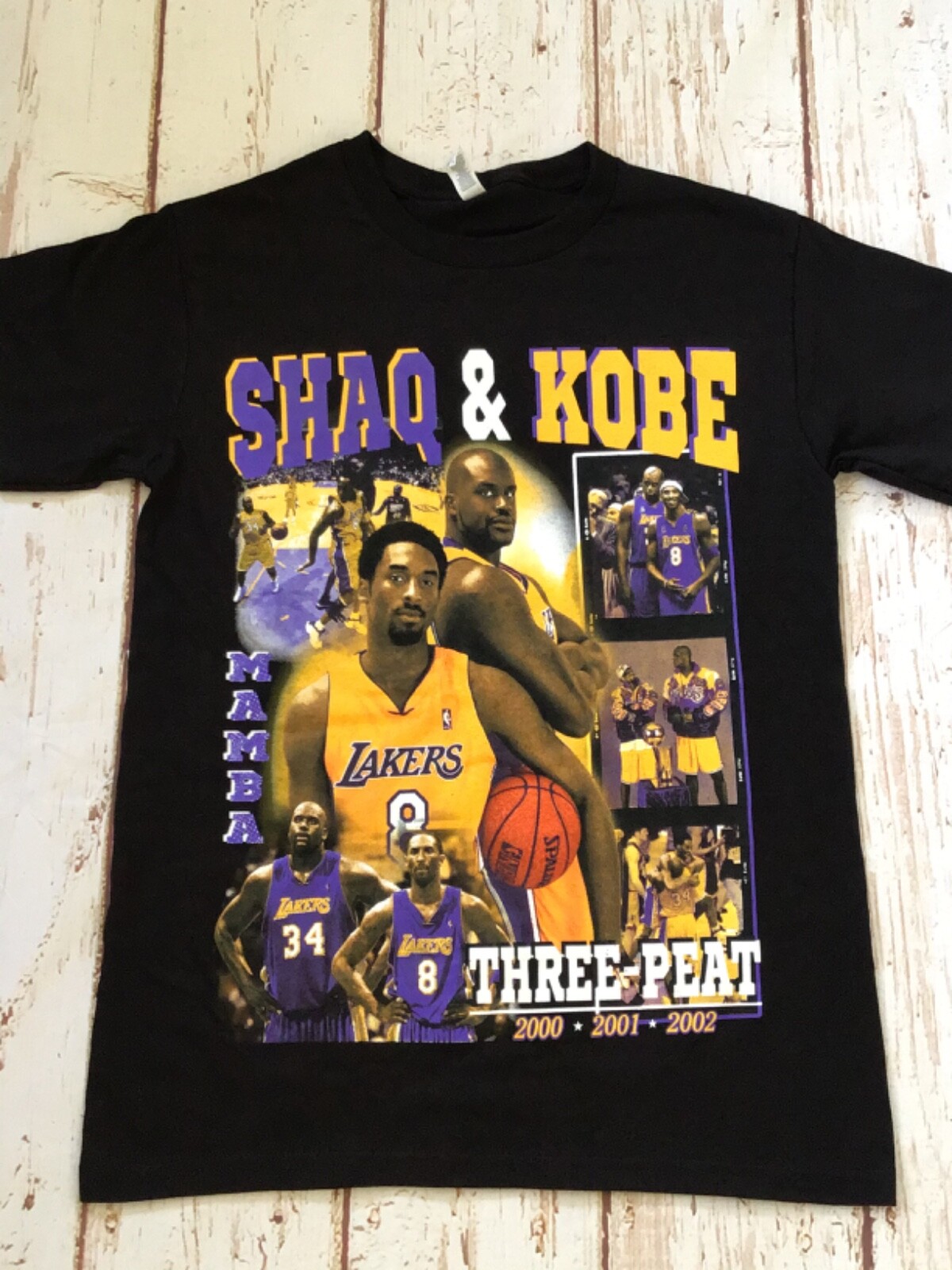 NEW - SHAQ & KOBE - THREE PEAT CHAMPIONSHIP - TSHIRT gallery
