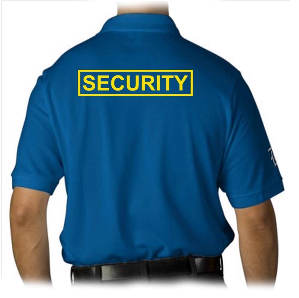 MENS PRINTED SECURITY PARTY POLICE STAFF UNIFORM FUNNY MMA COLLAR POLO T-SHIRT gallery