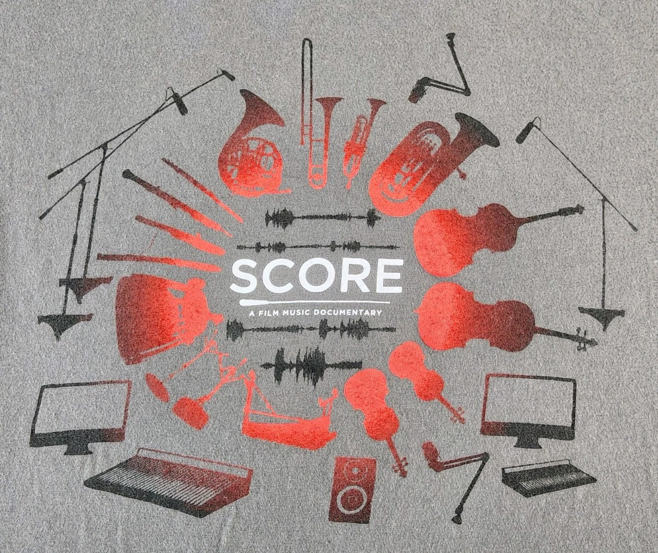 Score A Film Music Documentary Shirt Mens 2XL Crew Cinematic Merch Tee Adult A48 gallery