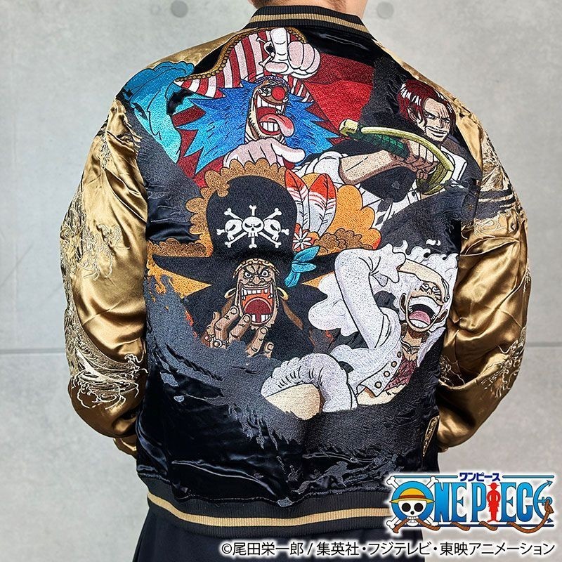 Karakuri Soul x ONE PIECE FOUR EMPERORS Sukajan LUFFY SHANKS BUGGY TEACH NEW
