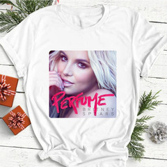 Rare Britney Spears ‎–Perfume Poster All Size White Unisex T-Shirt Gift DT892