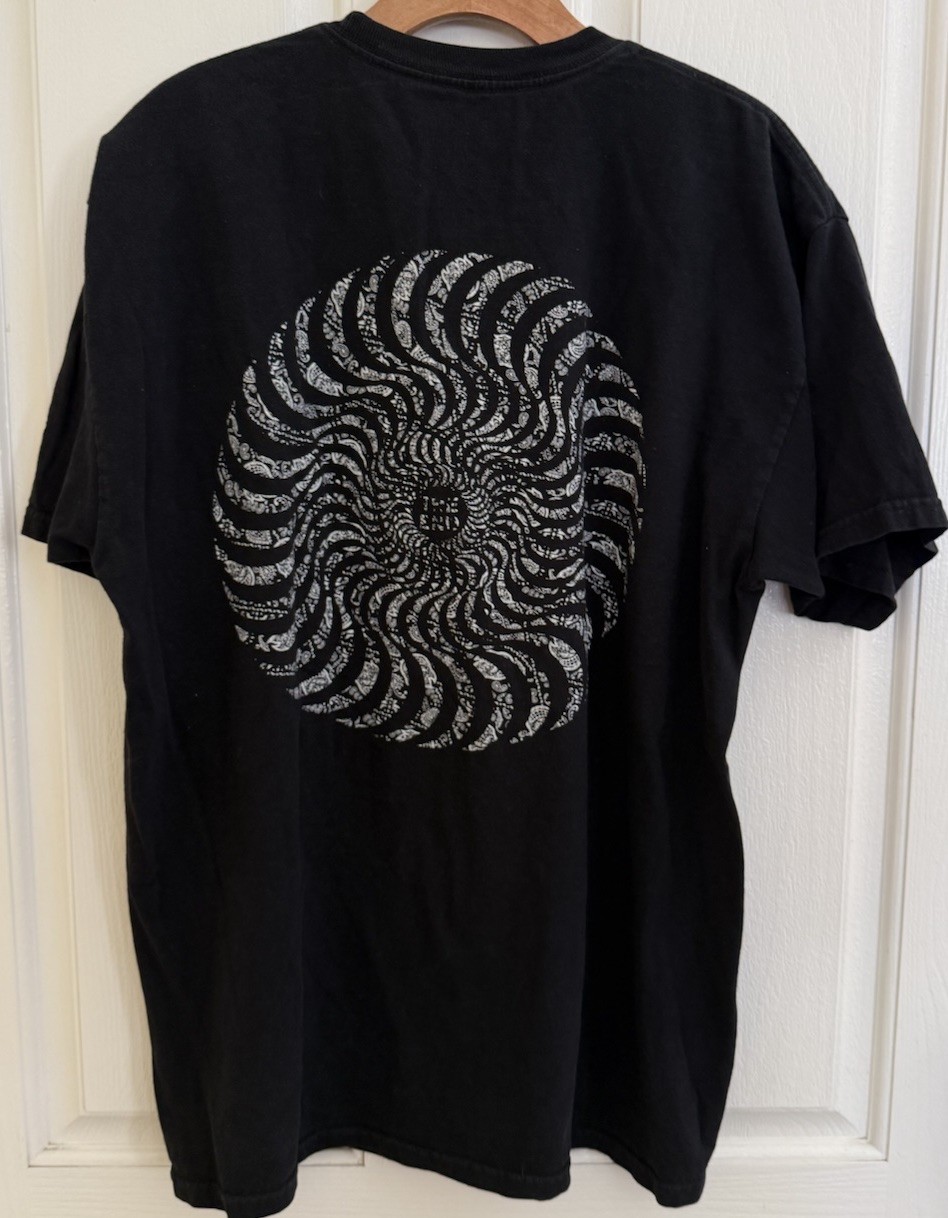 Spitfire Wheels Shirt Classic The End Swirl Paisley Mens Black T Shirt Sz L gallery