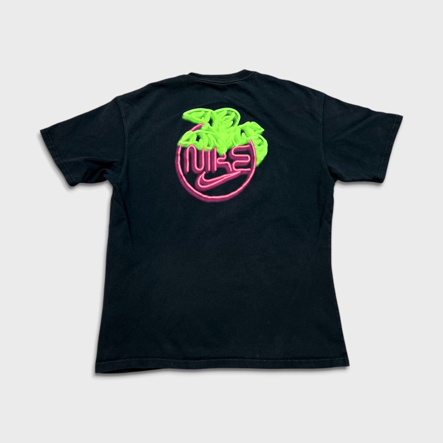 Nike Sportswear T Shirt Mens Medium Black Miami City ELV Neon Short Sleeve Tee gallery