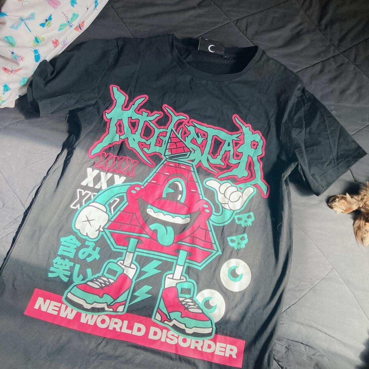 KILLSTAR unisex shirt MENS MEDIUM Triangle New World Order - Like New Condition gallery