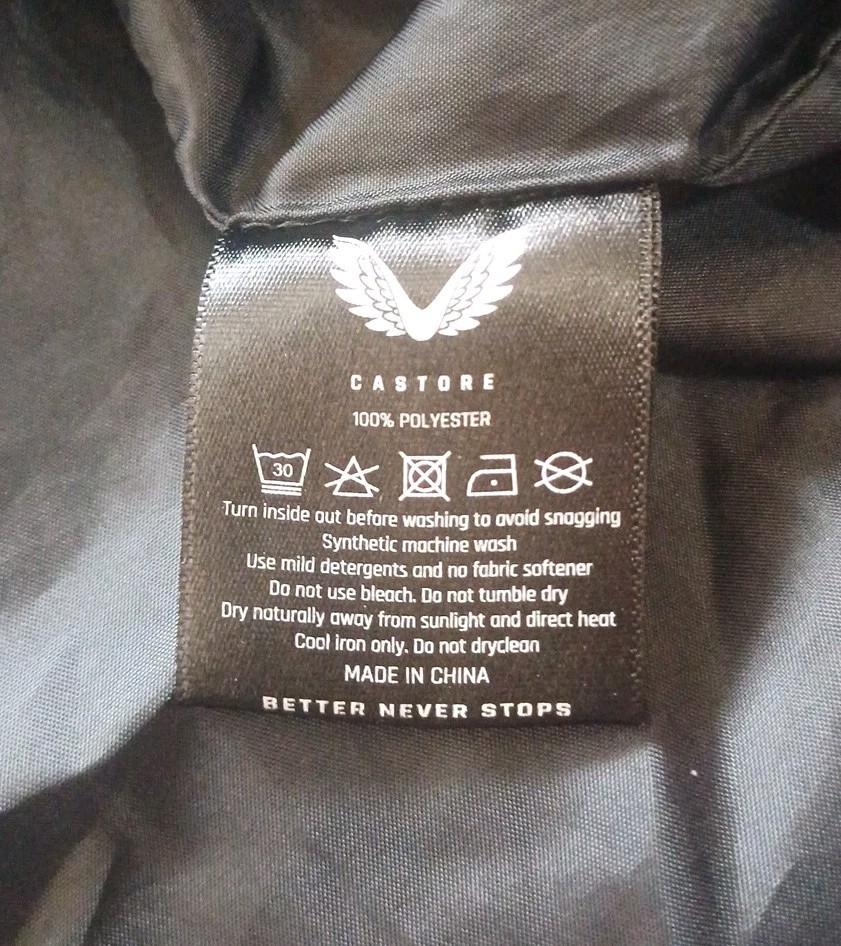 Newcastle United Castore Training Anorak Jacket Blue Black Hooded 1/4 Zip Mens M gallery
