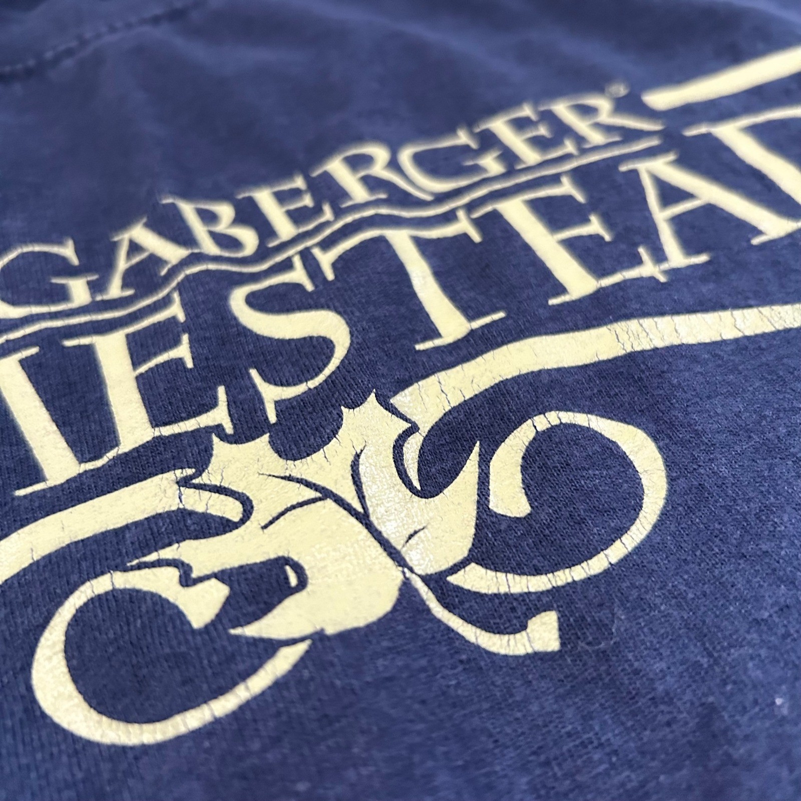 Longaberger Homestead T Shirt Navy Blue Gildan Ultra Cotton Size M gallery