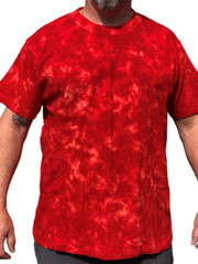 Tie Dye Crystal Wash T-Shirt Red