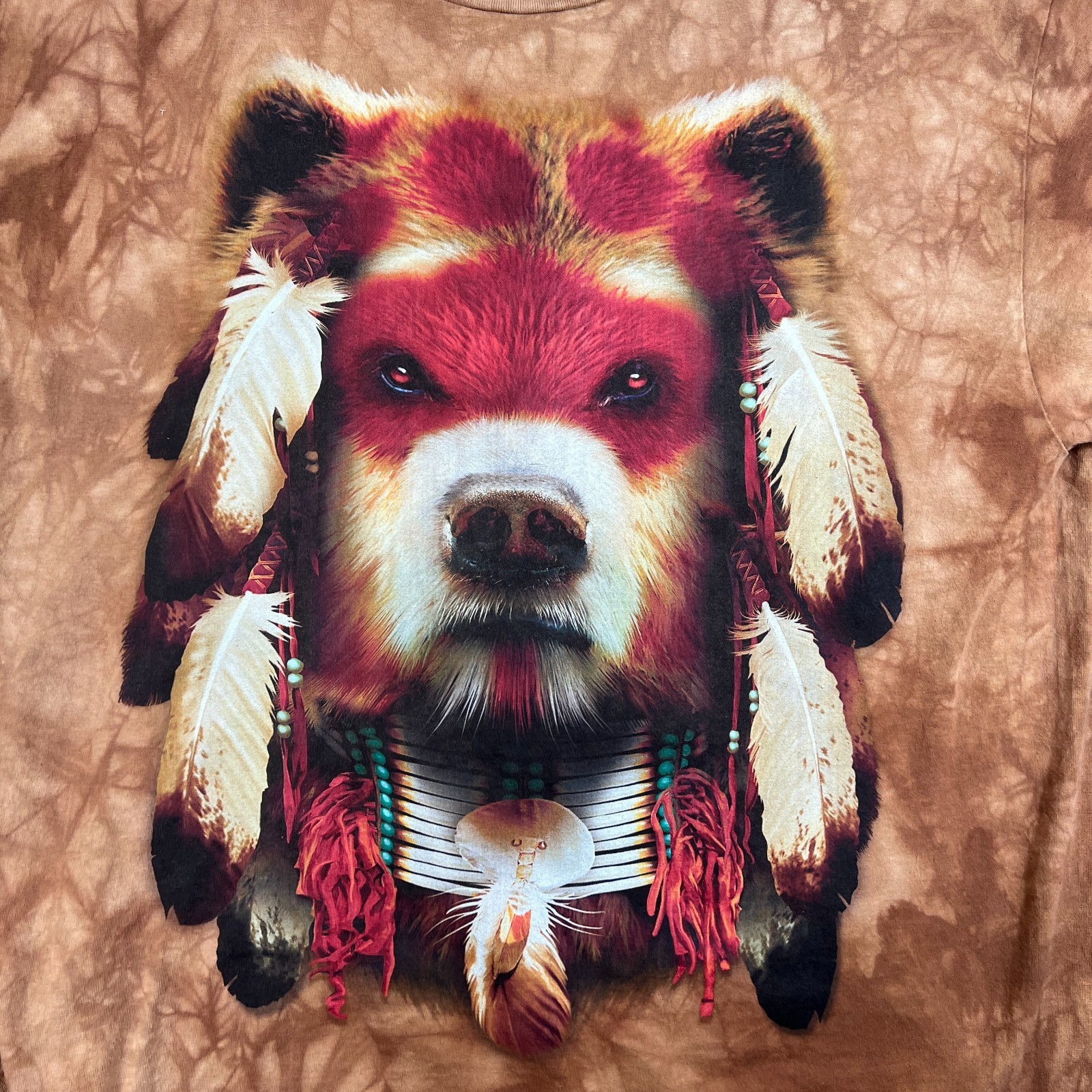 The Mountain Mens T-shirt Brown "Warrior Bear" Retired Logo 2XL gallery