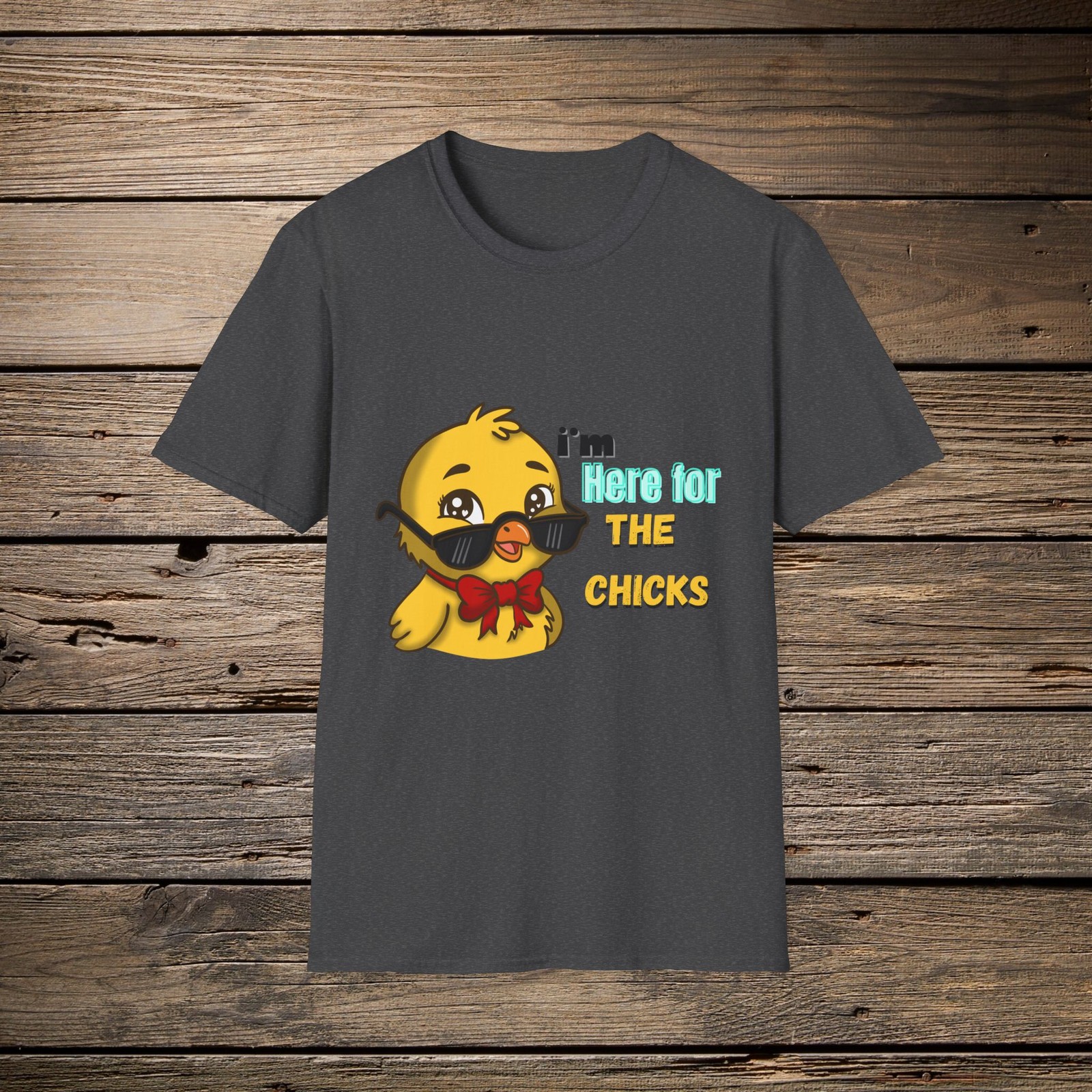 Cool Sunglasses Chick T-Shirt | Funny I'm only here for thr chicks Graphic gallery