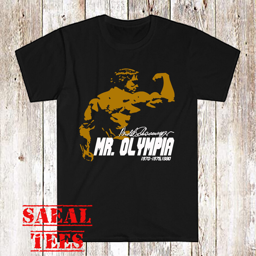 Arnold Schwarzenegger Mr. Olimpia Men’s Black T-Shirt Size S-5XL