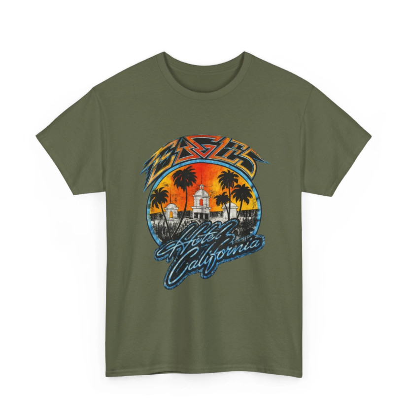 Vintage 80s Hotel California Y2k Eagles T-Shirt Rock Band T-Shirt gallery