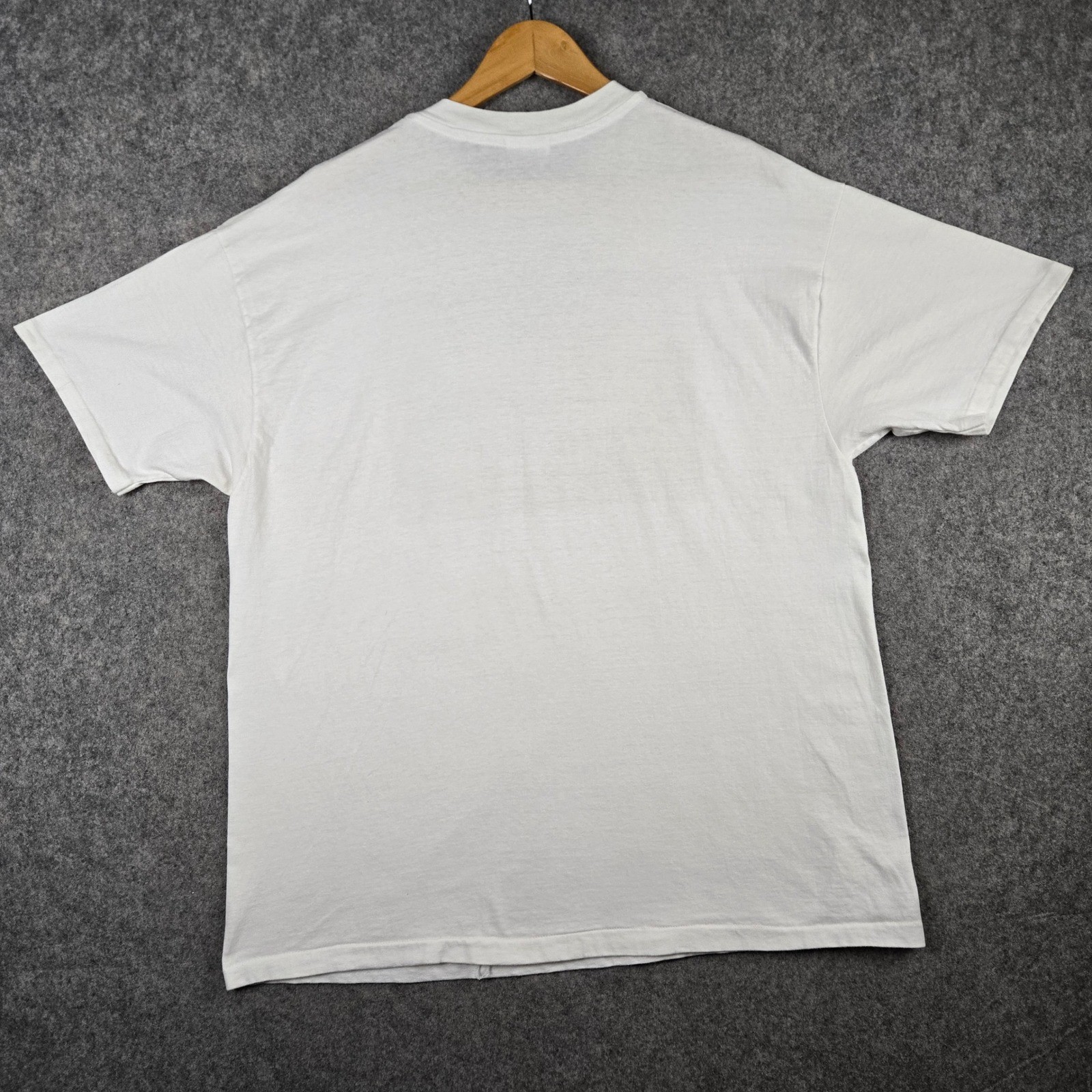 Vintage Wisconsin T-Shirt Mens XL White Cow Farm Graphic 90s Made USA Hanes gallery