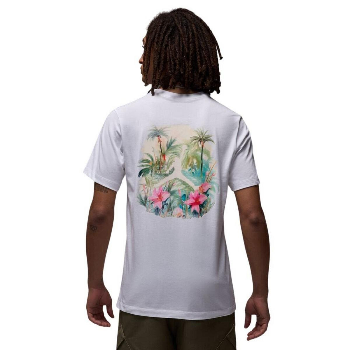 Jordan men's Flight Essentials Jumpman T-Shirt Hawaii Vibe IB7520 size Large NWT gallery