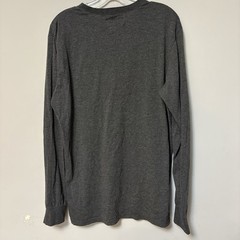 Beautiful Giant Men’s Long Sleeve Tee Aztec Pocket Sz Large Gray Stretchy Casual