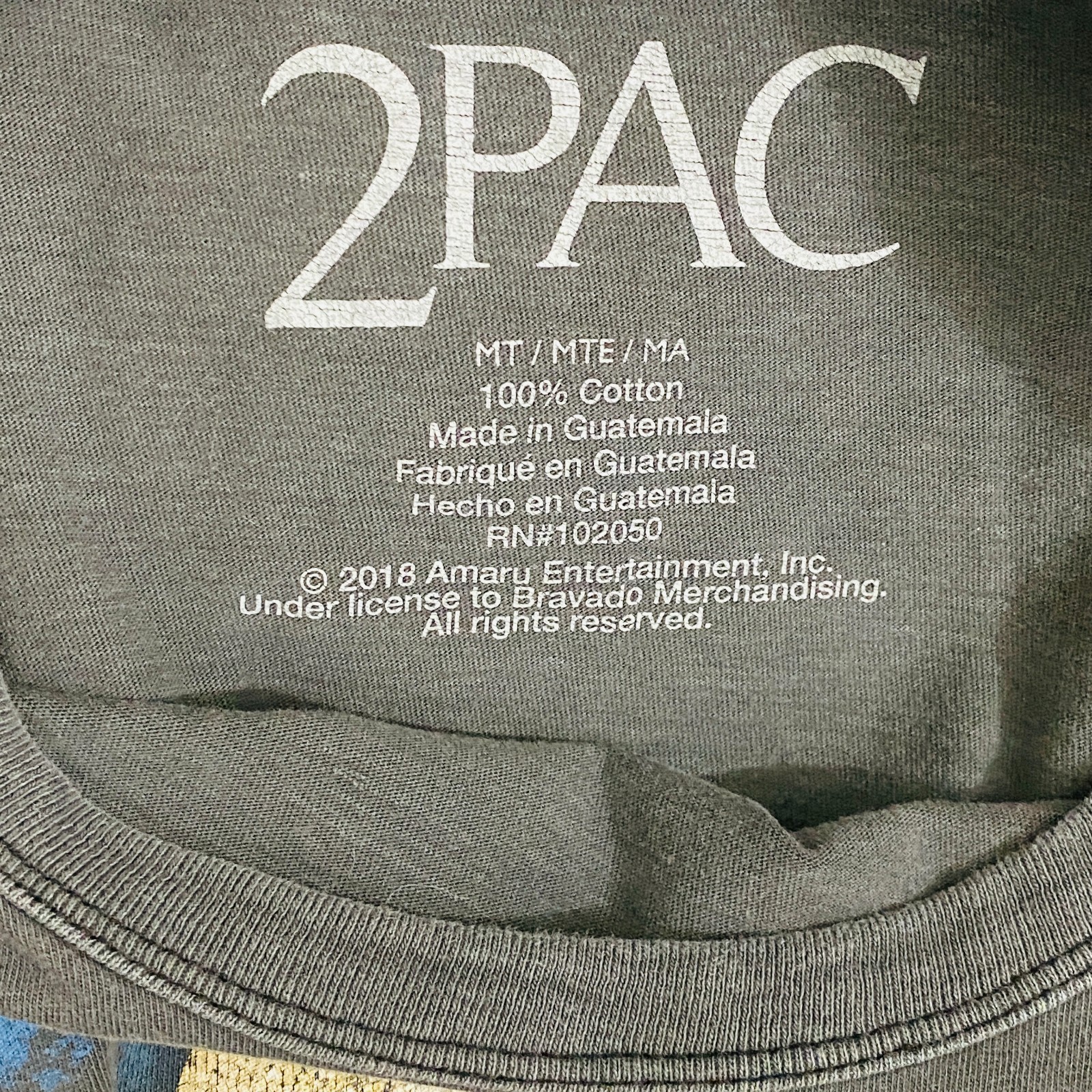 2 Pac Shakur Rapper 90's Hip Hop Music Legend Mens Gray T-Shirt * gallery