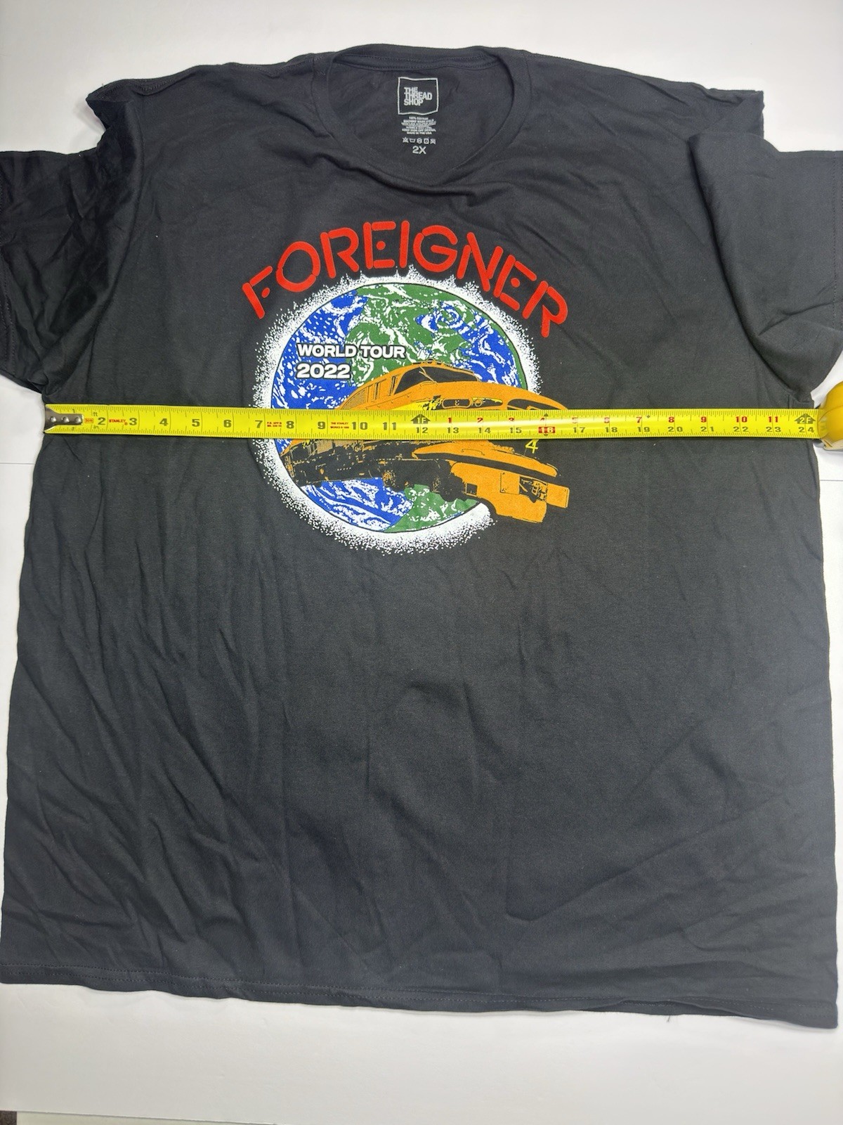 Foreigner 2022 World Tour Rock T- Shirt Size 2XL The Thread Shop NWOT gallery