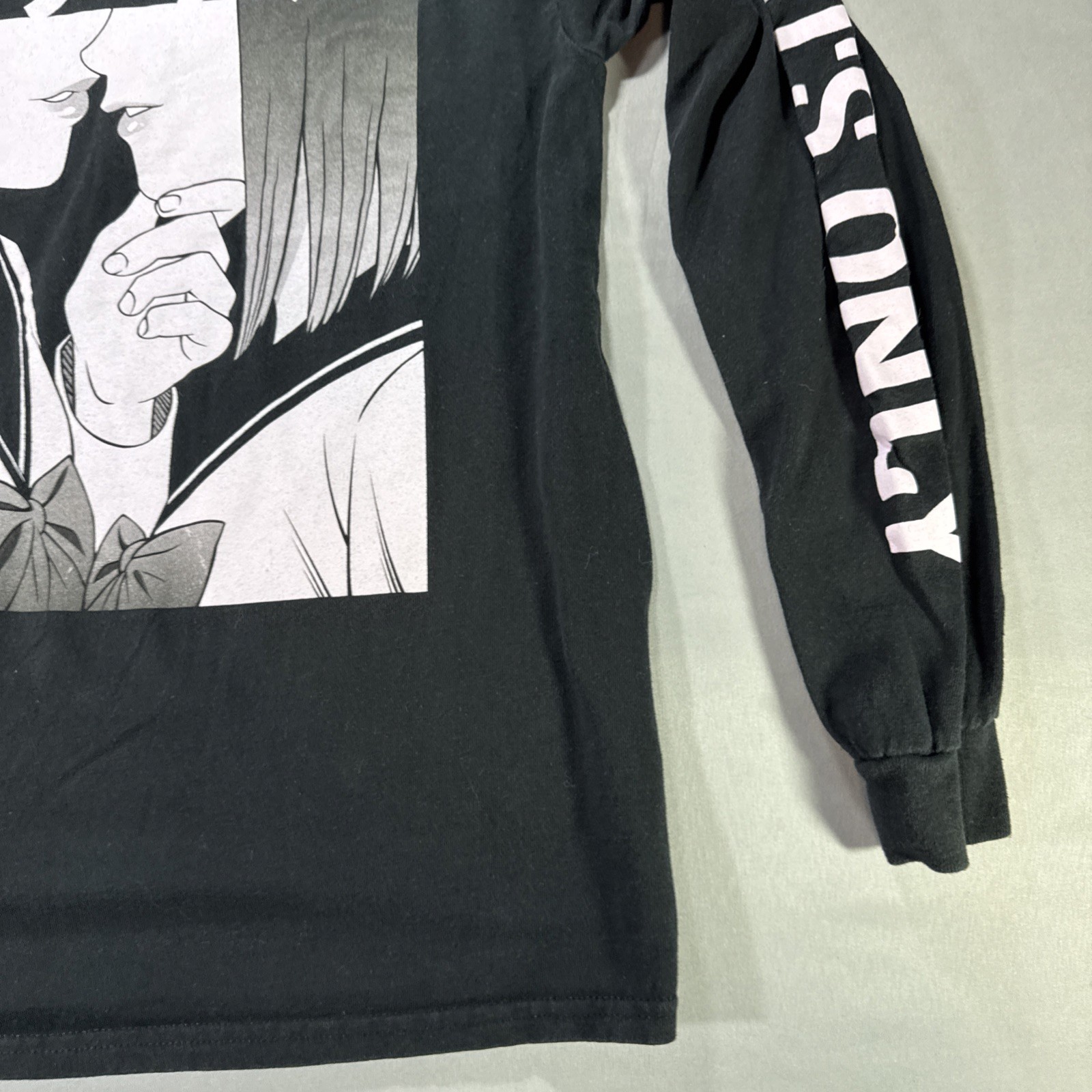 Bad Habits Spencers Long Sleeve T-Shirt Medium Black Graphic Alt Streetwear gallery