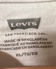 Levi’s Womens White Graphic Logo Cotton T-Shirt XL Short Sleeve