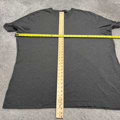 St. John’s Bay Quick-Dri Easy Care Basic T-Shirt Mens 5XL Tall Gray V-Neck Tee