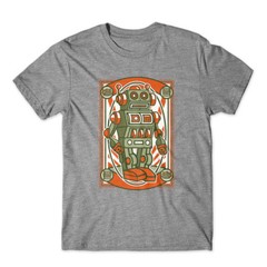 Vintage Robot T-Shirt 100% Cotton Premium Tee New