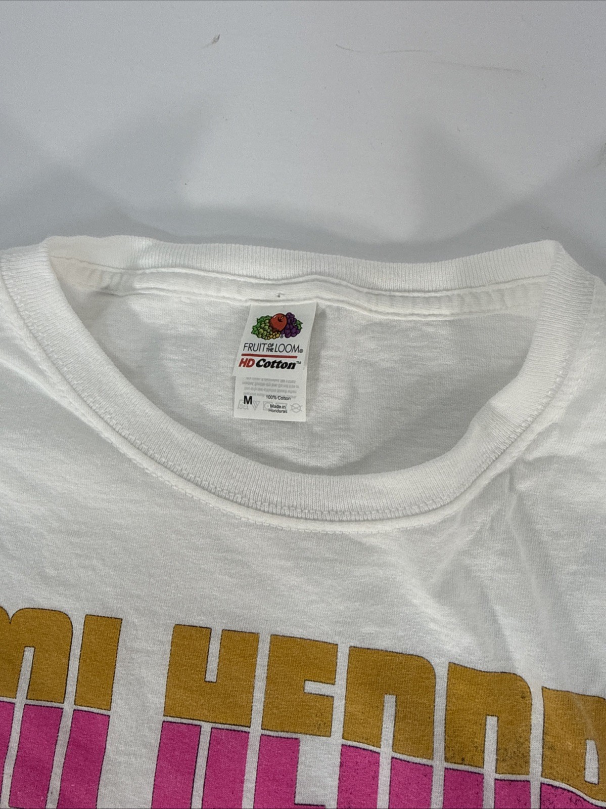 Jimi Hendrix Shirt Size M White Psychedelic Graphic Band Tee 2022 gallery