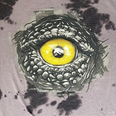 Jurassic World Gray Dinosaur Eye Graphic Tee Short Sleeve T-Shirt Men’s L
