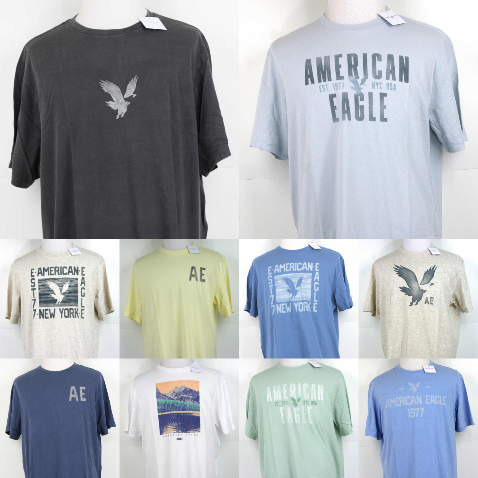 American Eagle T-Shirt Graphic Print Crew Neck Short Sleeve S,M,L,XL,2XL,3XL gallery