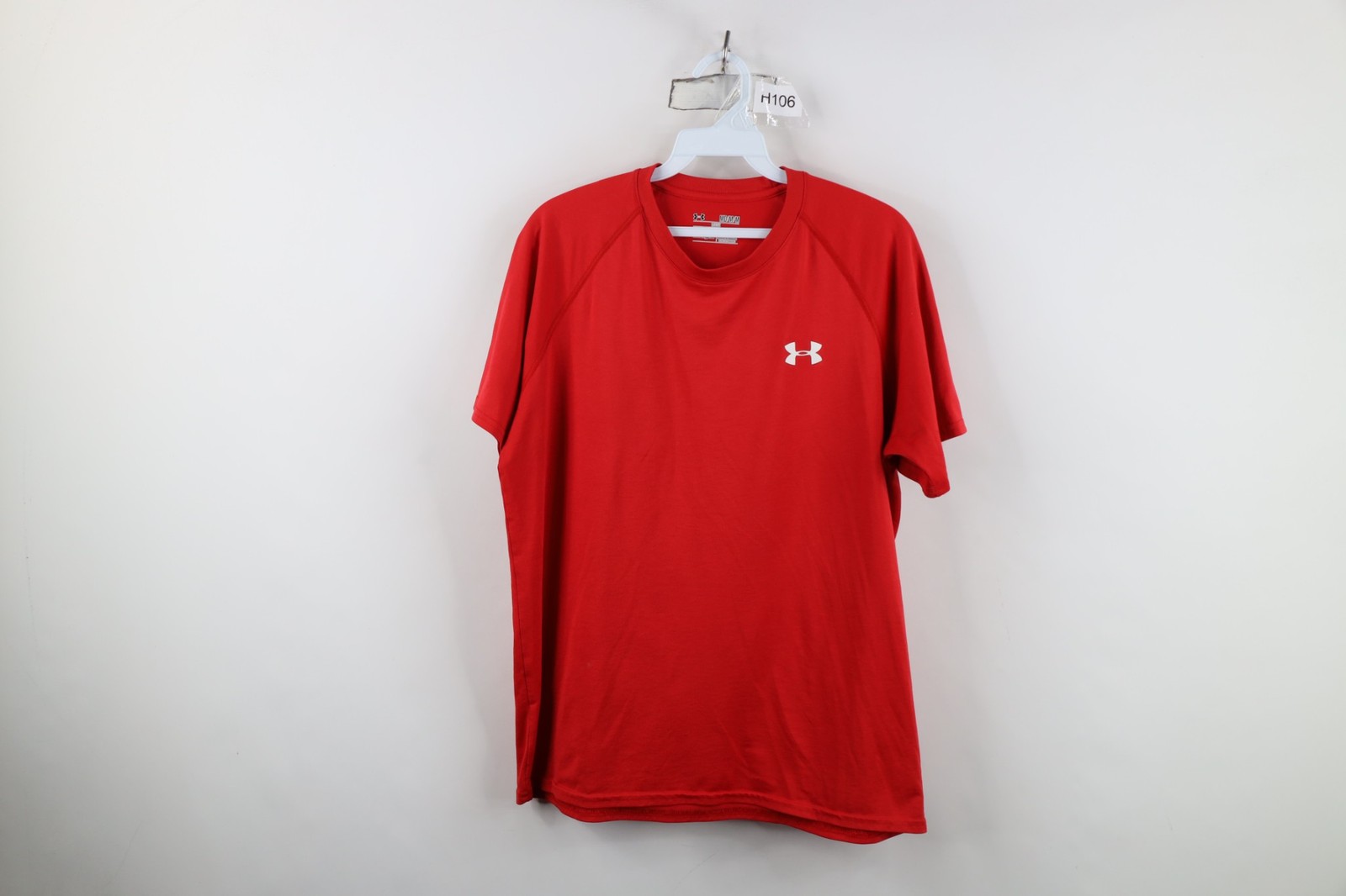 Under Armour Mens Medium Loose HeatGear Short Sleeve Running Jogging Gym T-Shirt