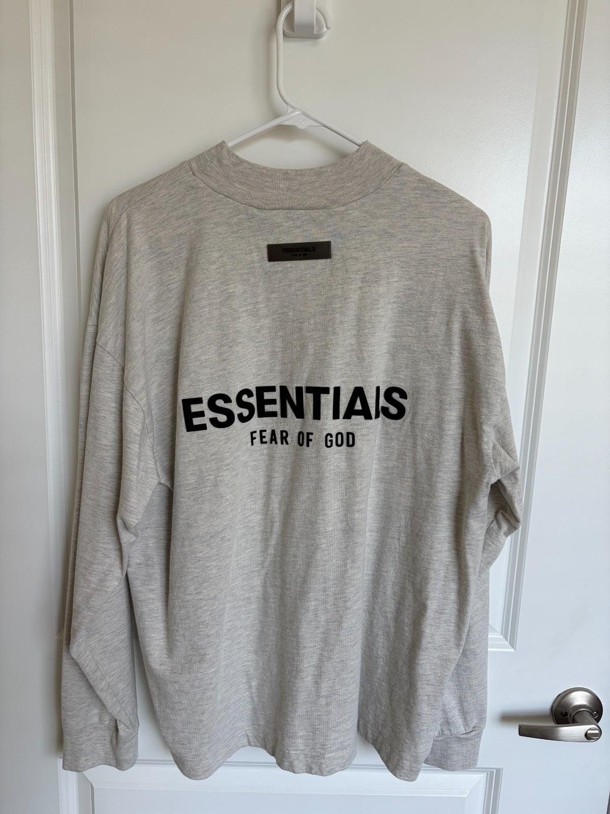 Fear of God Essentials Long-Sleeve Tee 'Light Oatmeal' Size: S (Used) gallery
