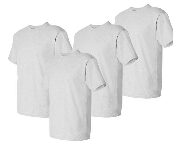 Hanes ComfortSoft® Men's Short-Sleeve Crewneck T-Shirt 4-Pack O5280 Size Small gallery