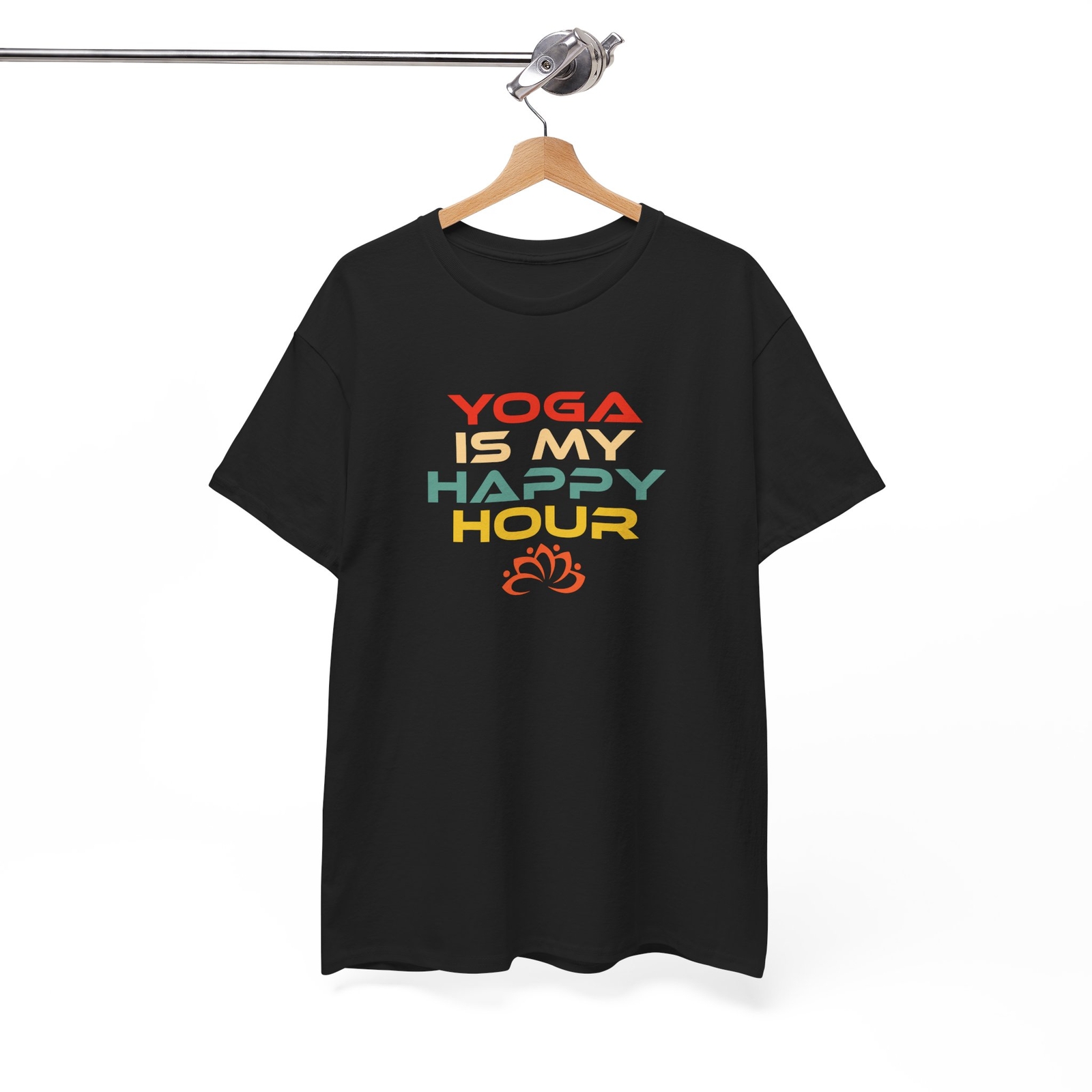 Yoga Meme T-Shirt | Funny Yoga Is My Happy Hour Shirt