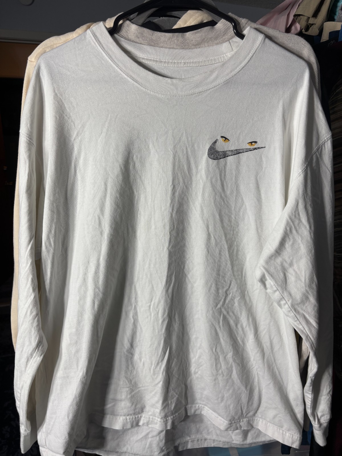 Nike Tee Adult Jungle Safari Loose Fit Long-Sleeve Tee T-Shirt SZ Large gallery