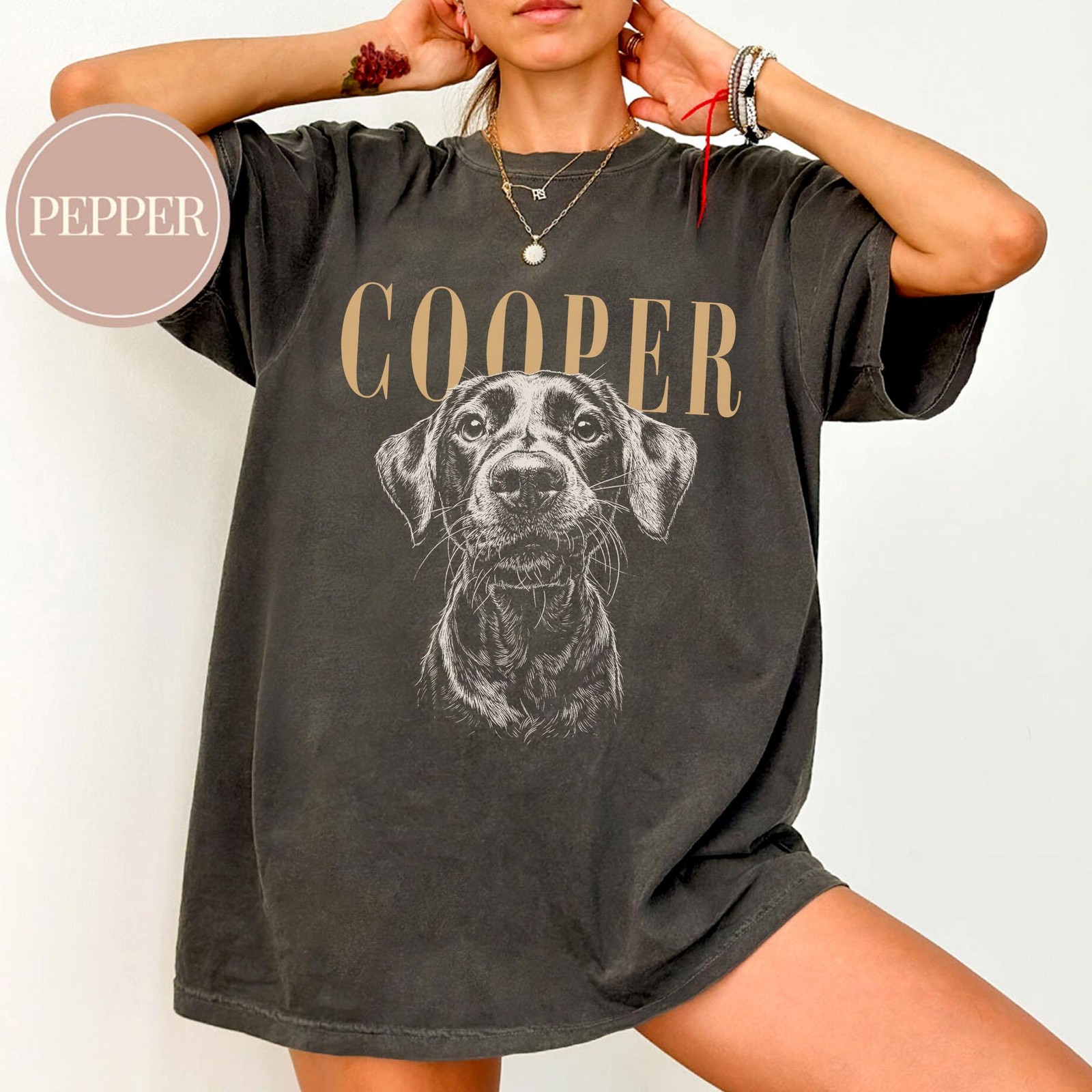 Personalized Pet Photo Shirt with Name Custom Dog Cat Lover Gift gallery