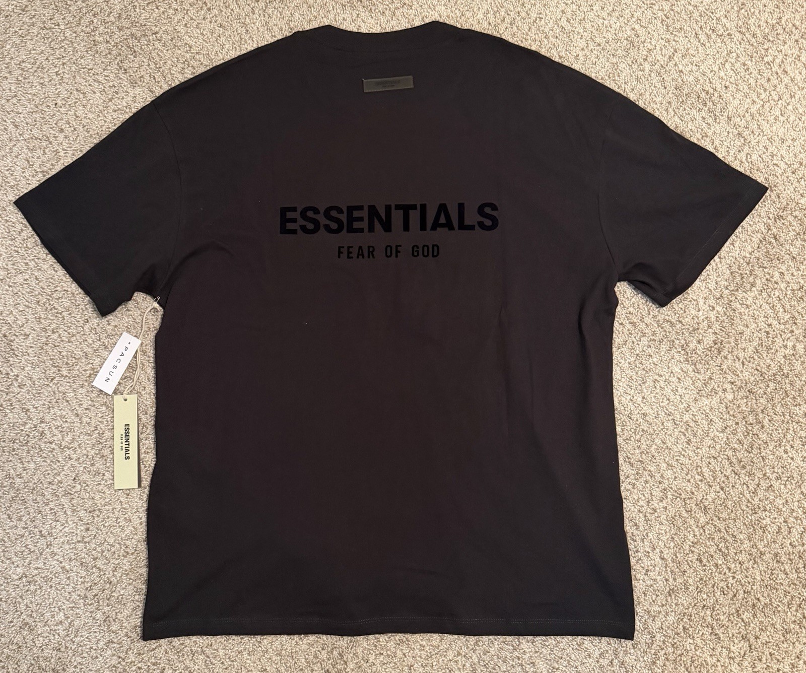Essentials Fear of God Men's Black Logo Crew Neck Short Sleeve T-Shirt XL gallery