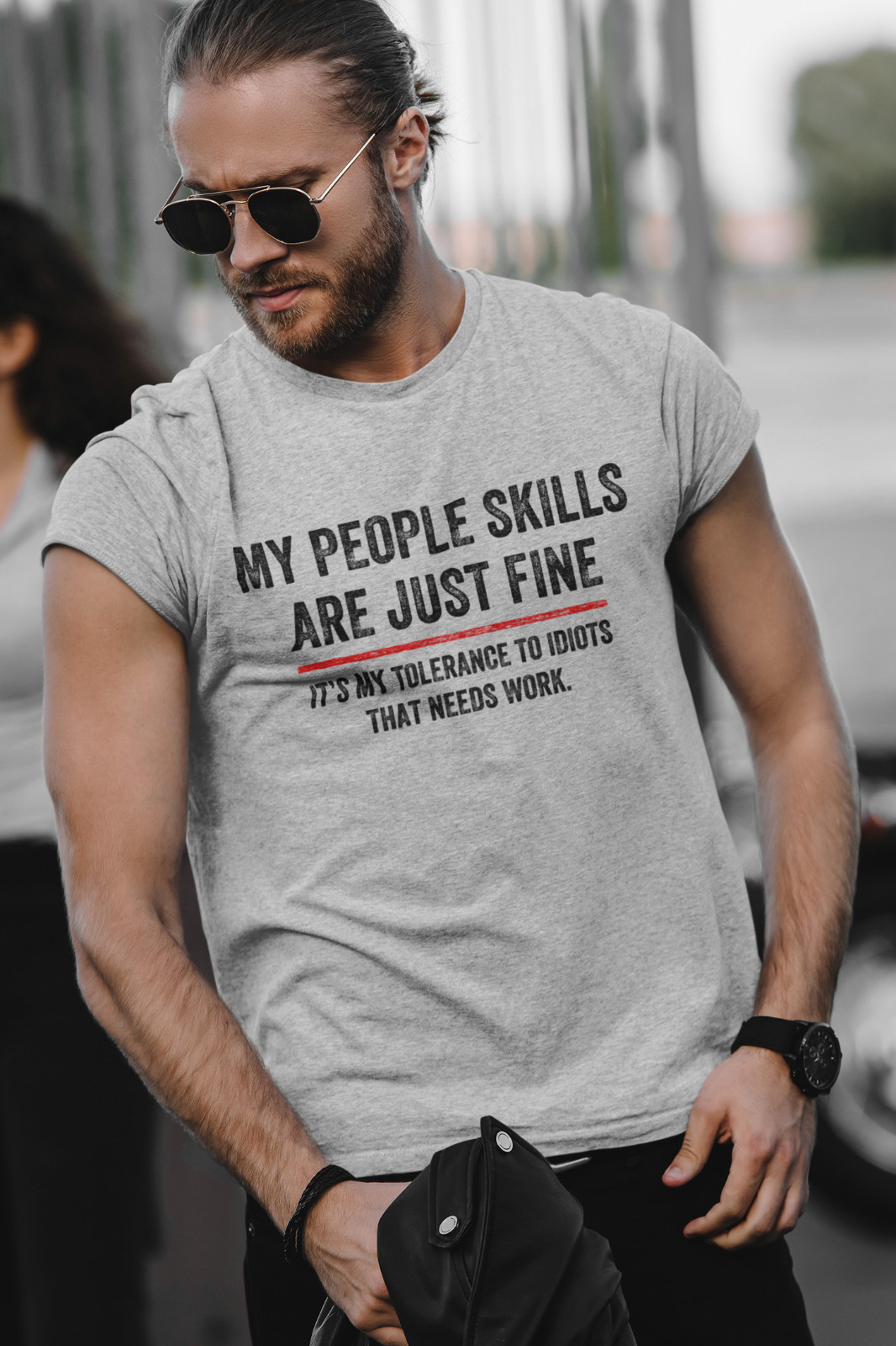 My People Skills Gift Idea Cool Graphic Adult Humor Sarcastic Funny T-Shirt gallery