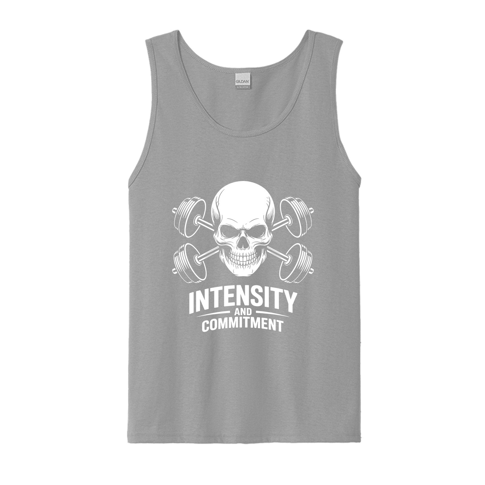 Skull Skeleton Gym Motivation Men TankTop Workout casual wear USA Gift Unisex gallery