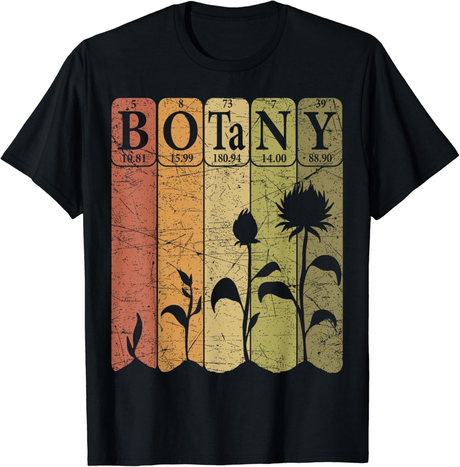 Botany Periodic Table Elements Plant Lover Botanical Gift Unisex T-Shirt gallery