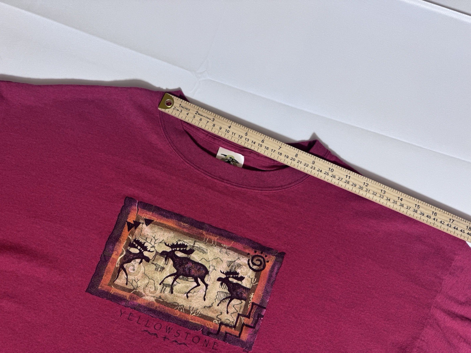 YELLOWSTONE National Park T Shirt, VTG, USA, Graphic, Red, Male, XXL gallery