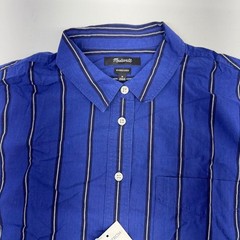 Madewell Blue Striped Oversized Button-Up Shirt Men’s Size M New Without Tags