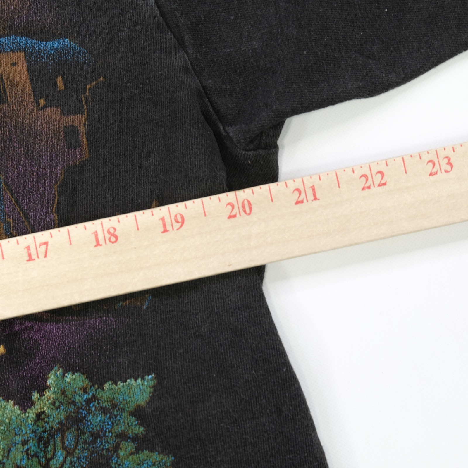 Rare VTG MOUNTAIN MEADOWS Colorado Native Spirit Nature Art T Shirt 90s Black L gallery