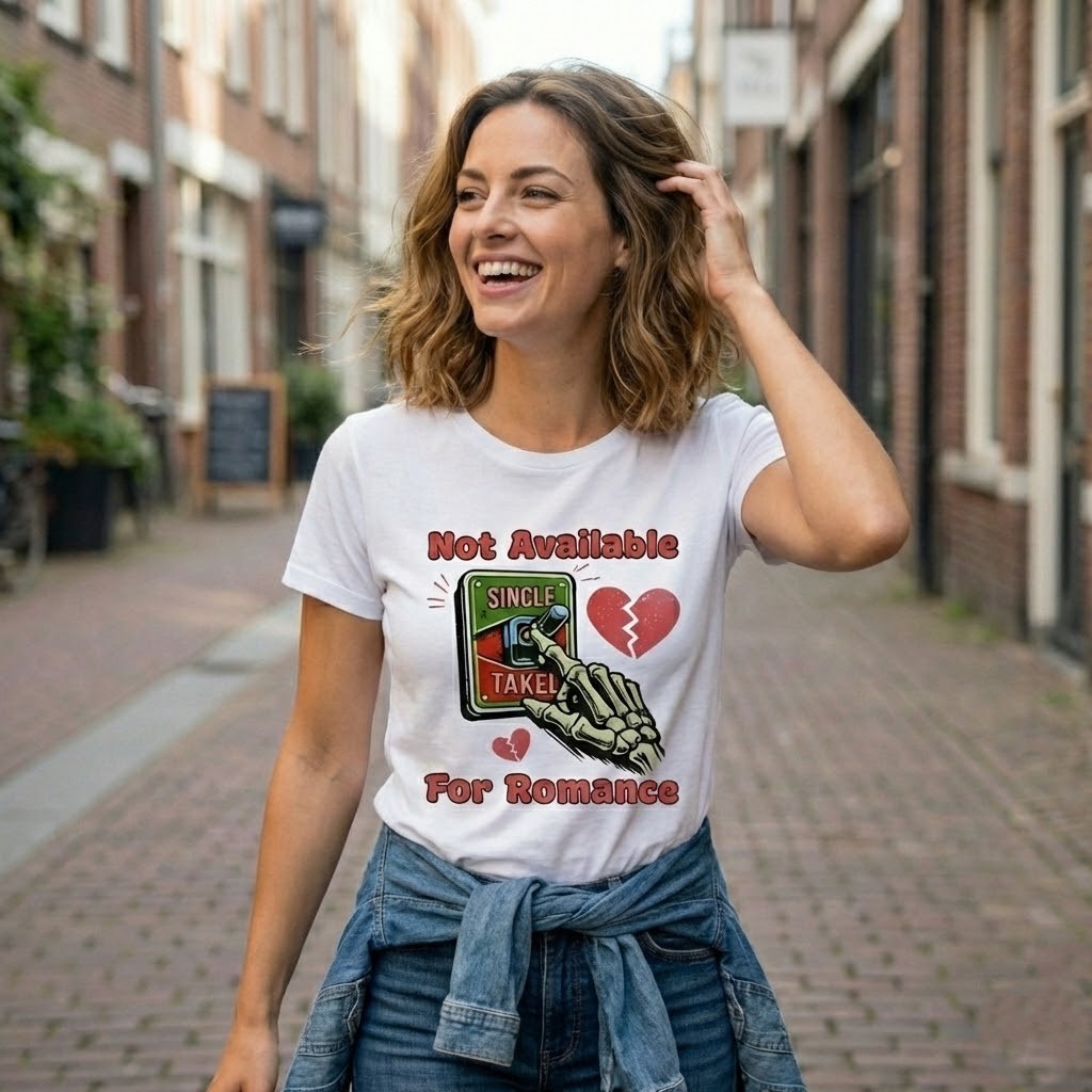 [S-XL] Not Available For Romance TShirt, Anti Love Shirt for Valentine gallery