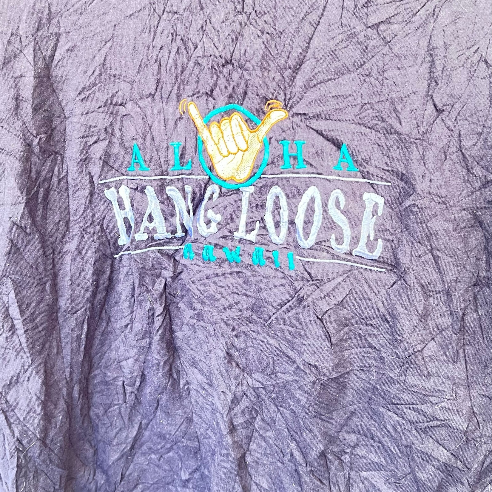 Vintage 80s 90s Softee By Teejays Mens T-Shirt Size XL Blue Hawaii Preshrunk USA gallery