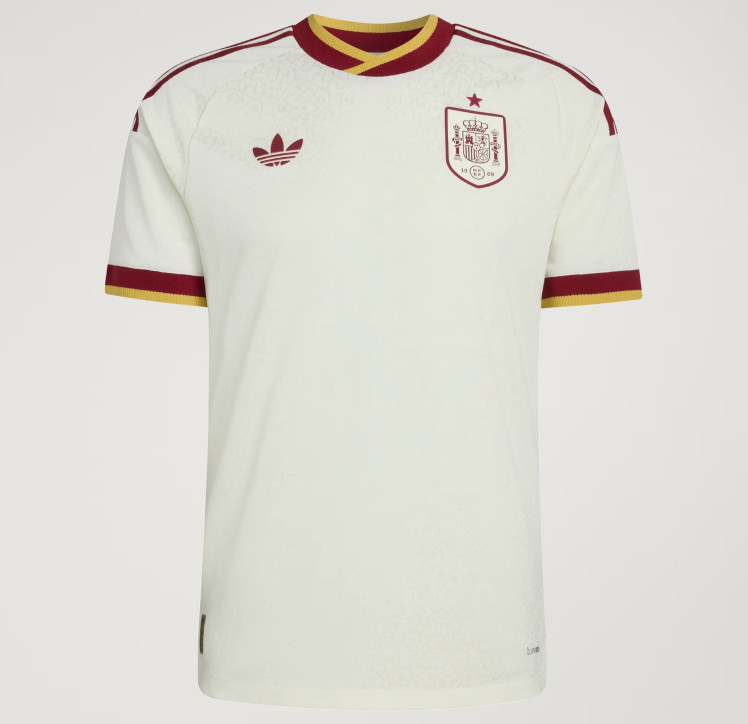 Adidas Spain 26 Away Authentic Jersey Unisex Jersey Off White JN4392