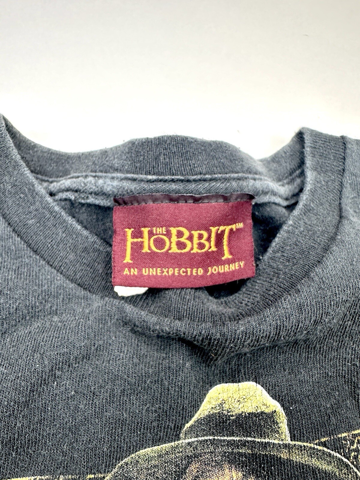 The Hobbit Movie Promo T Shirt An Unexpected Journey Sz Small Black LOTR Gandalf gallery
