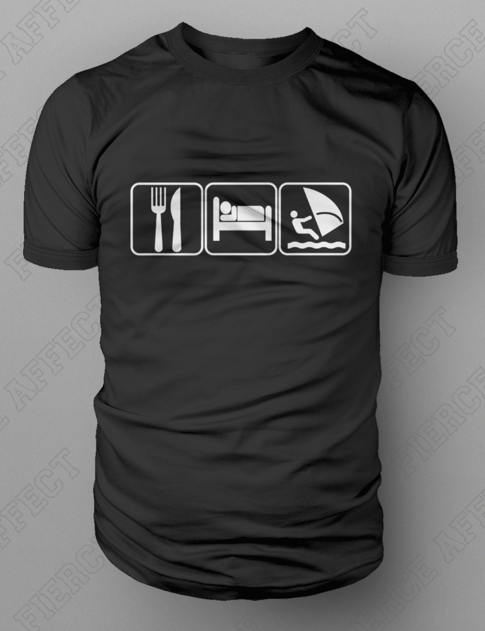Eat Sleep Windsurf T-shirt Rig Board Mast Windsurfing Slalom Super X M-XXL New