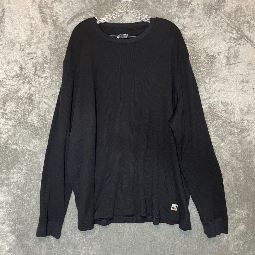 Duluth Men Waffle Knit 40 Grit Thermal Long Sleeve Crew Neck Layering Shirt 3XL