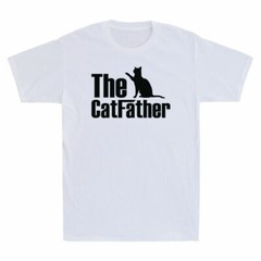 The Catfather Shirt Funny Cat Dad Pet Lover Gift Men’s Short Sleeve T-Shirt