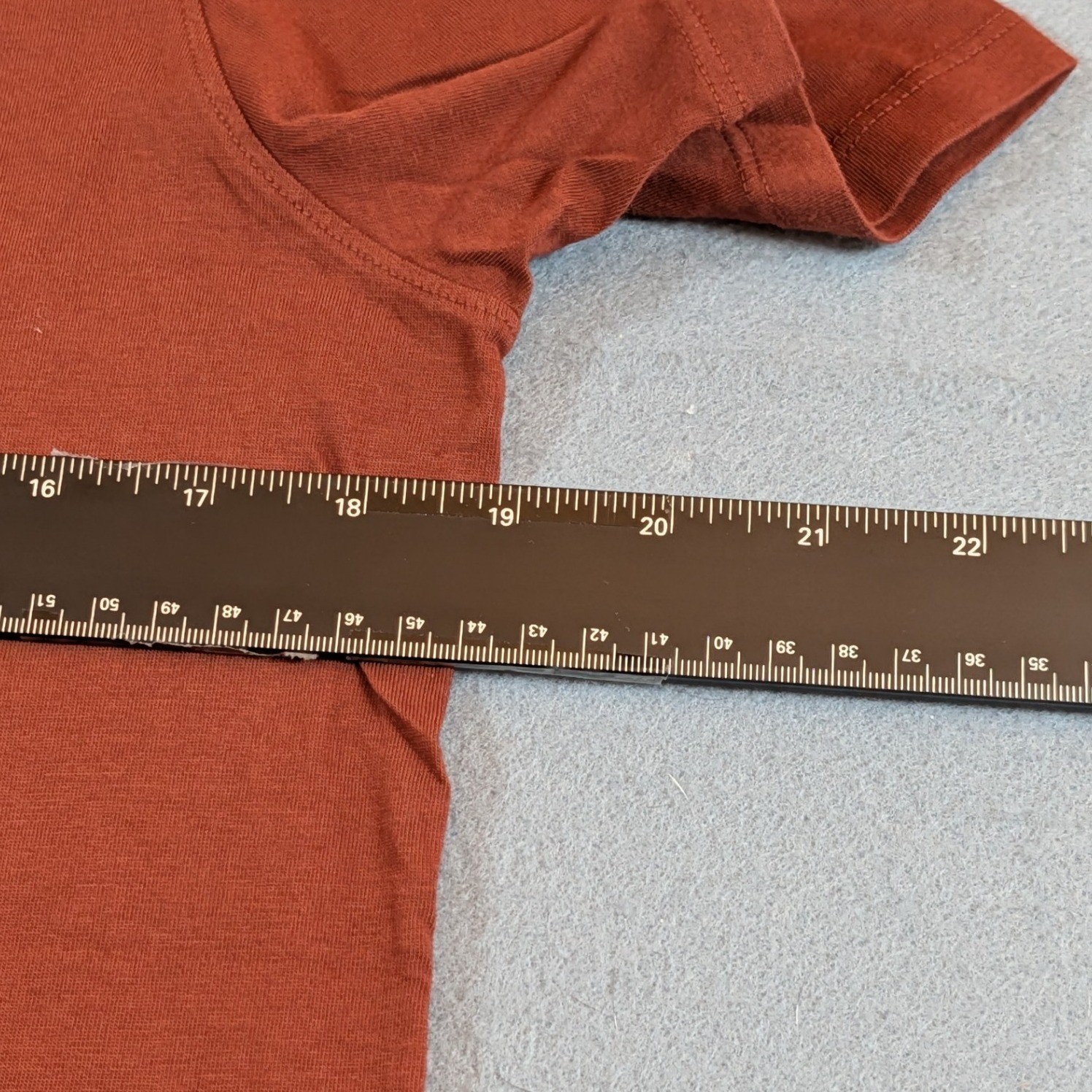 American Giant Supima Cotton T-Shirt Size M Rust Orange Made in USA gallery